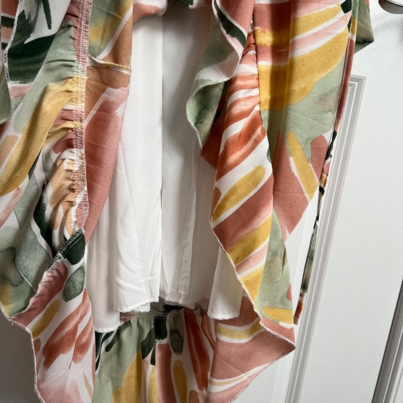 NWT - Goodnight Macaroon 'Payton' High-waist Lace-up Ruffle Maxi Dress - Picture 5 of 9